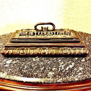 NWT ALEXANDRA'S ACCENTS Bronze Ceramic Air Purifying Lamp Fragrance Diffuser